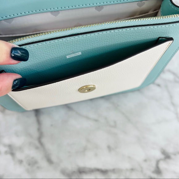 Kate Spade Remi Daisy Embroidered Chain Crossbody & L-Zip Cardholder Wallet - Picture 10 of 16